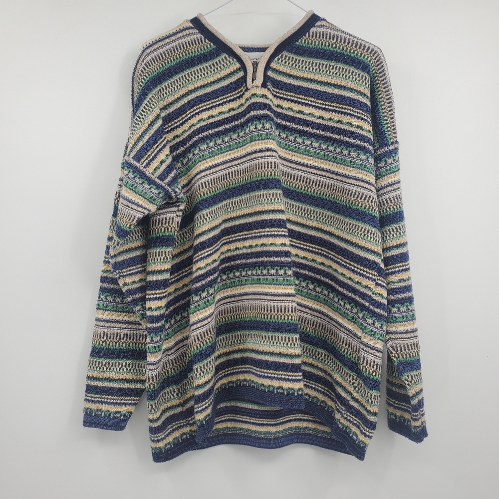 B-Young Sweater Knit Size Medium M Long Sleeve Zipper Sweatshirt Pullover Cozy